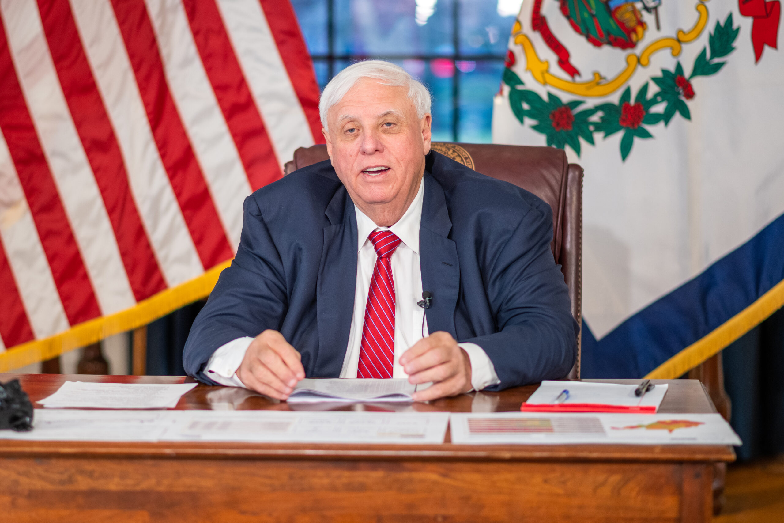 Justice discusses remaining $122 million CARES money, nursing shortage